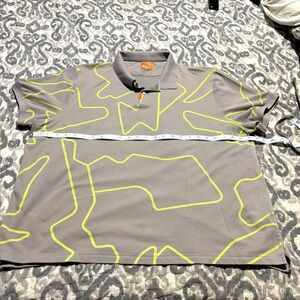Nike Gray Men's Polo Shirt Size XXL